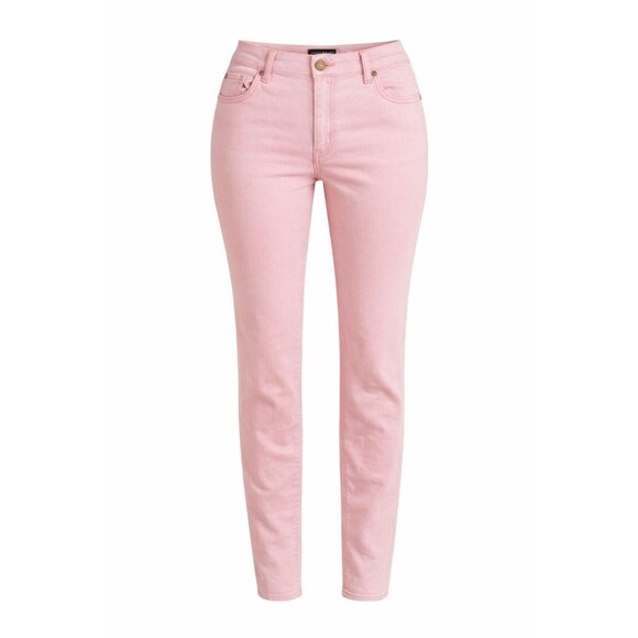 Aeropostale Designed in NYC Denim - Aeropostale Sz 12 Pink High Waisted Jegging Skinny Stretch Denim Pants City Chic